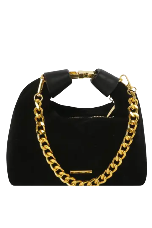 Eileen Suede Bag- Black