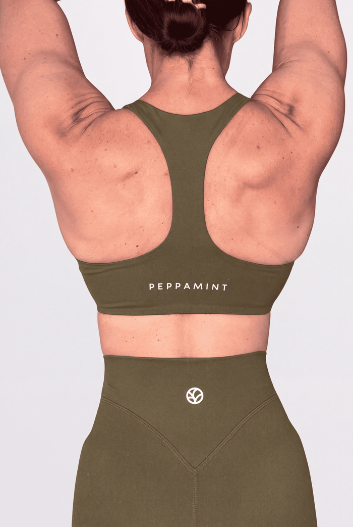 Embody Racerback Bra - Olive - Size S