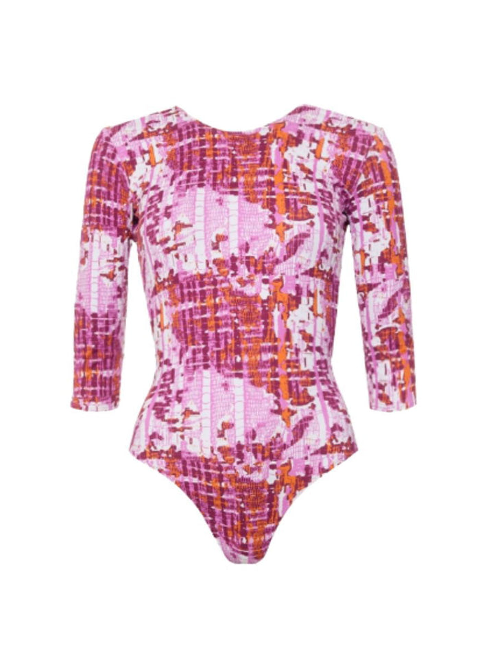 One-Piece Emmanuela Swimwear Emmaline Long Sleeve One-piece Pink/Multi Apoella