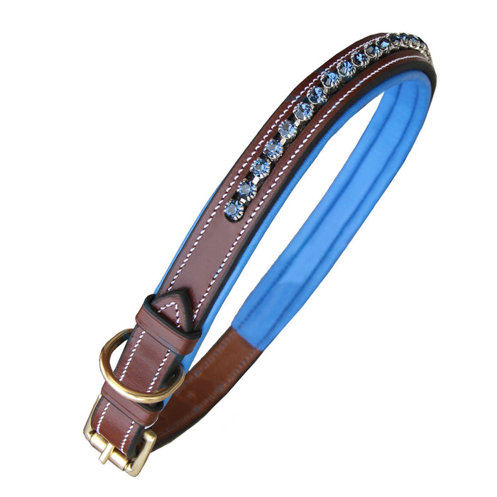 ExionPro Dark Blue Bling Dog Collar