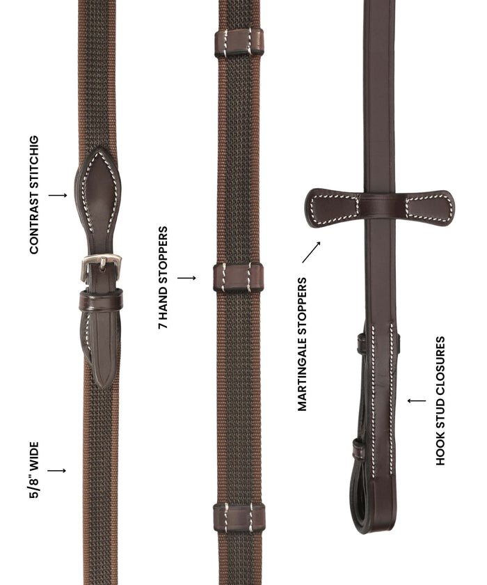 ExionPro Rubberized Web Reins