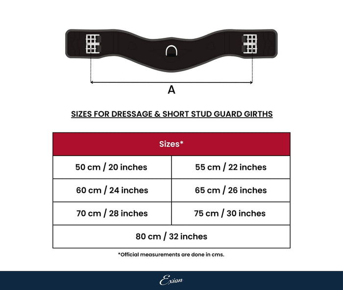 ExionPro Short Stud Guard Girth
