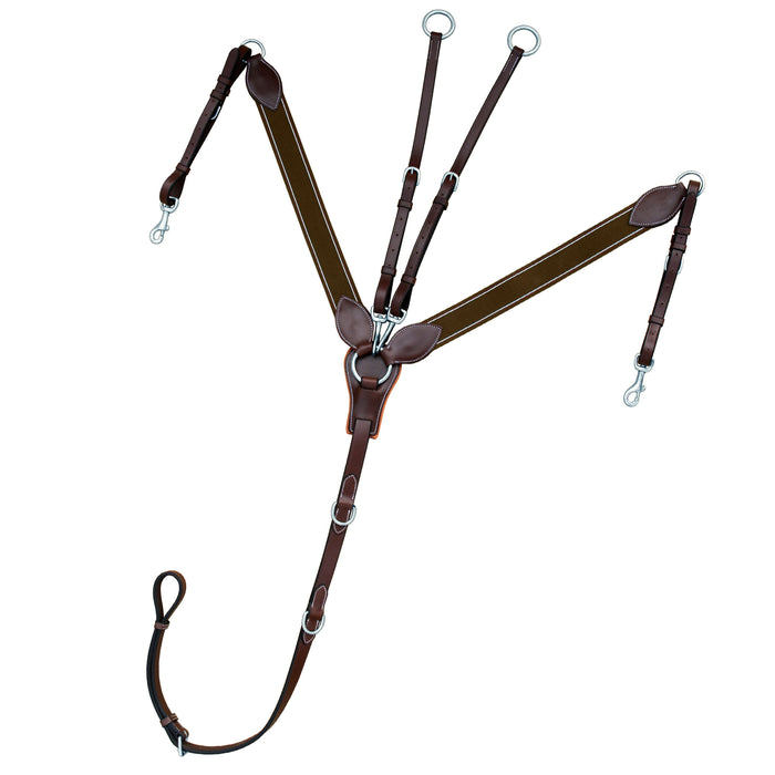 ExionPro Wide Elastic 3 Point Breastplate - Matching Elastic
