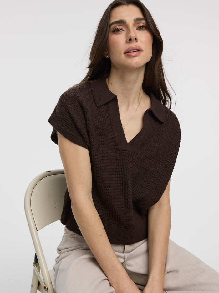 Extended-Sleeve Johnny Sweater Vest