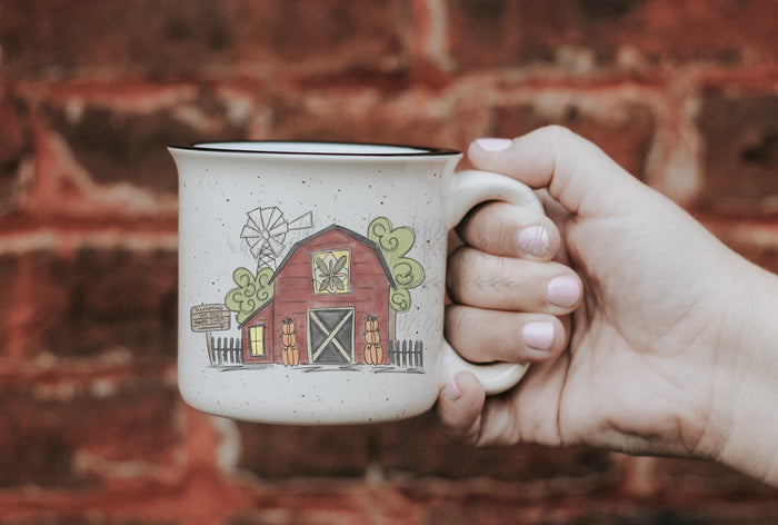 Fall Barn Coffee Mug - Coffee Mug