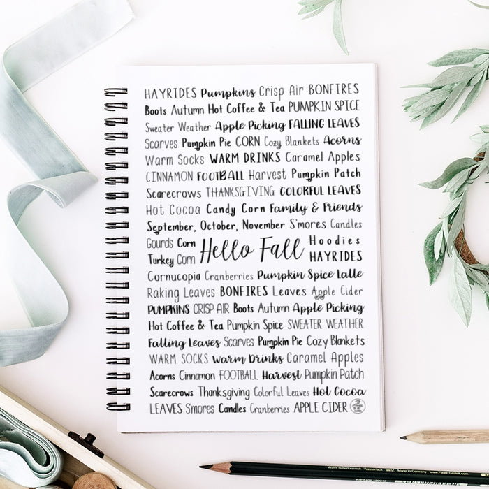 Fall Spiral Notebook