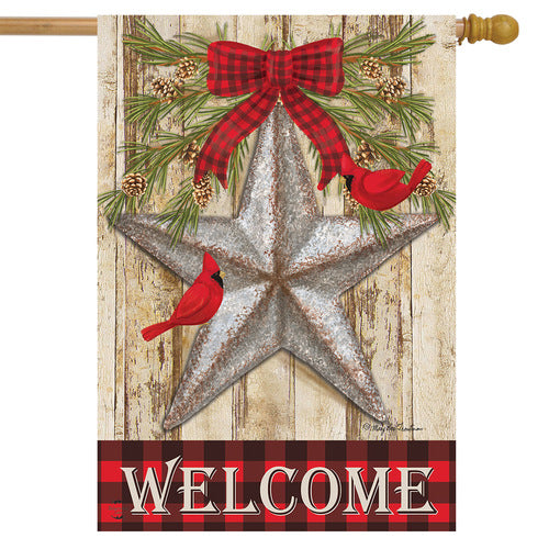 Festive Barnstar House Flag