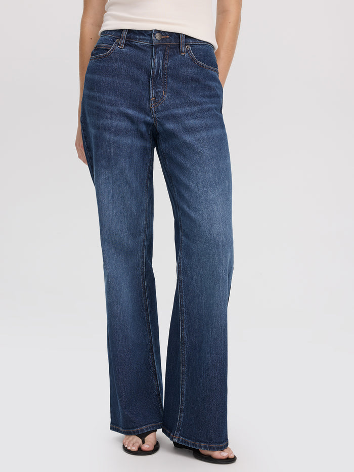 Flare-Leg Mid-Rise Jean