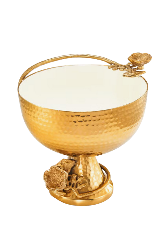Floral Decorative Pedestal Bowl
