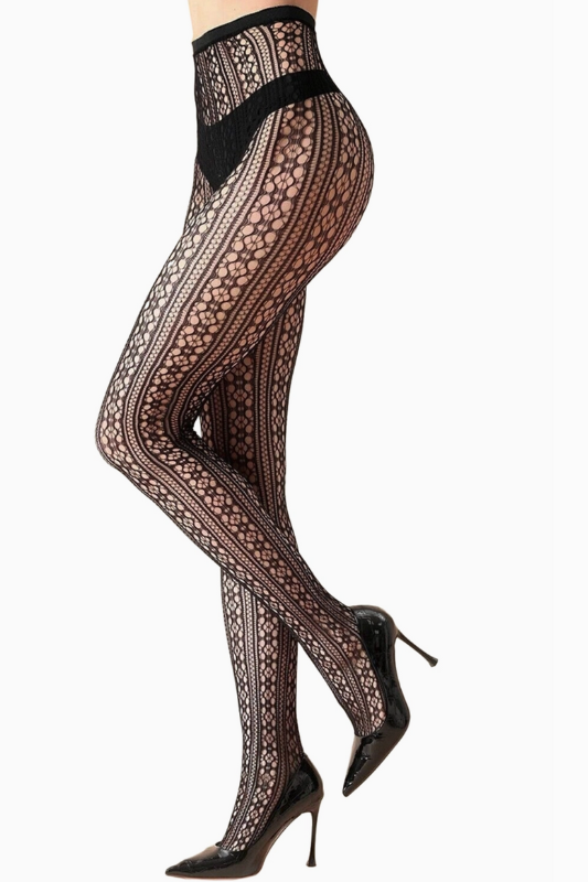 Floral Lace Fishnets