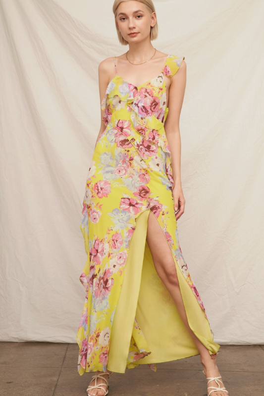 Florence Ruffle Maxi Dress