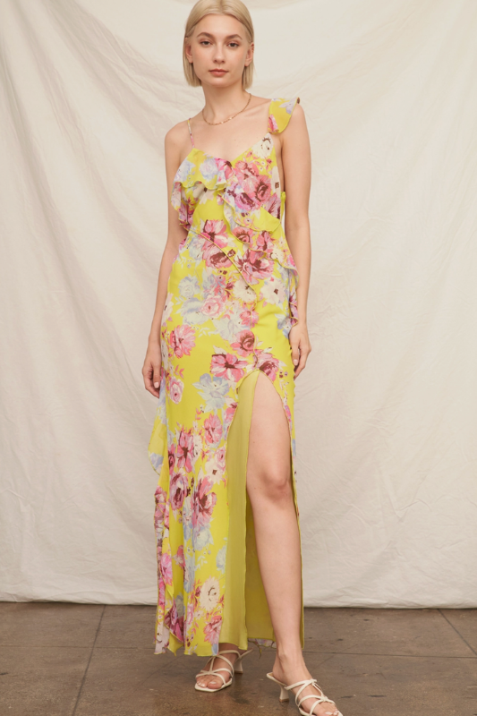 Florence Ruffle Maxi Dress