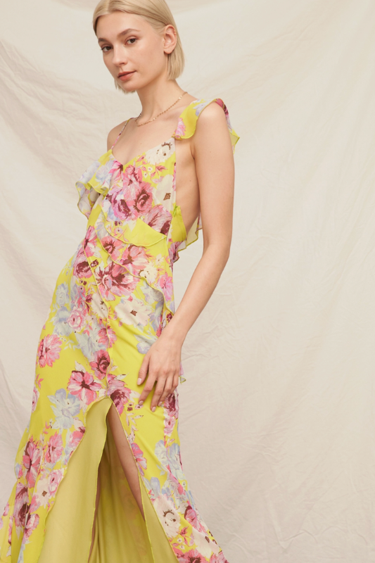Florence Ruffle Maxi Dress