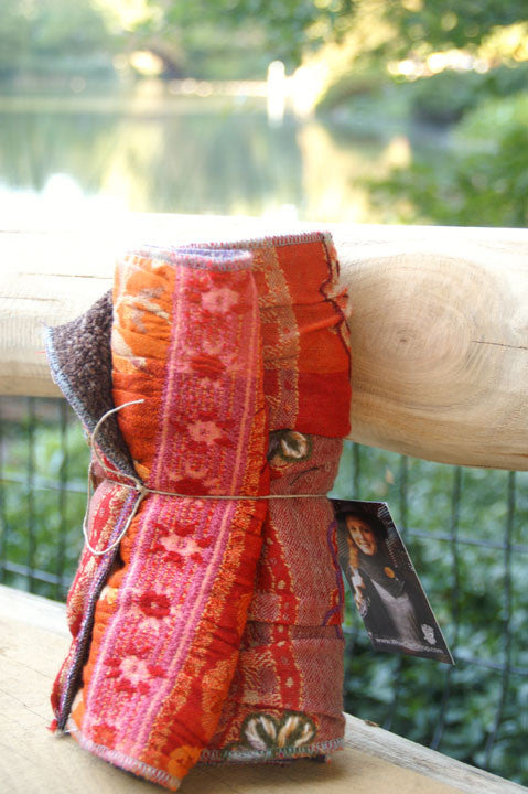 Flower Burst Upcycled Neckwarmer - One-of-a-Kind - 
 - 2