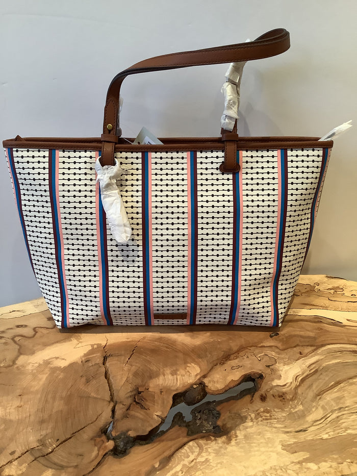 Fossil Multi Stripe Canvas Handbag New £109