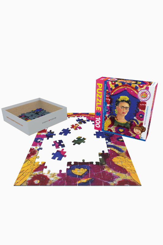 Frida Self Portrait - Kid Friendly Puzzle