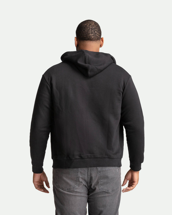 Full-Zip Hoodie in Black