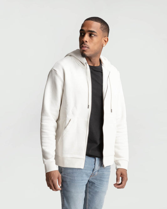 Full-Zip Hoodie in Natural