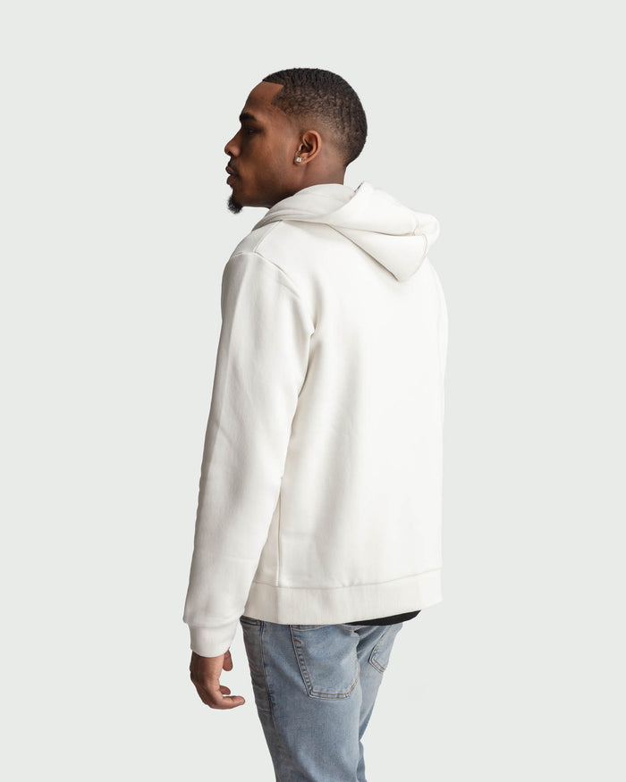 Full-Zip Hoodie in Natural