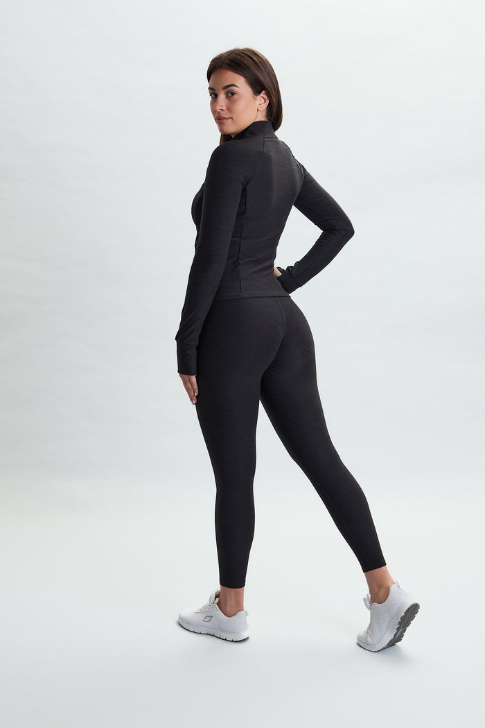FUSION JACKET MELANGE BLACK