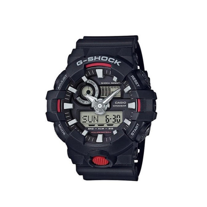 G-Shock GA700-1A Black Red Silver