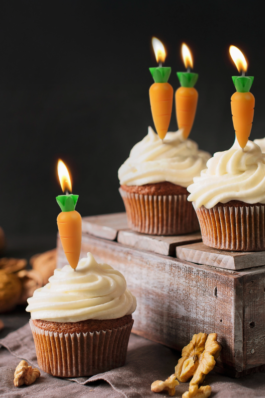 Garden Party Carrot Candles