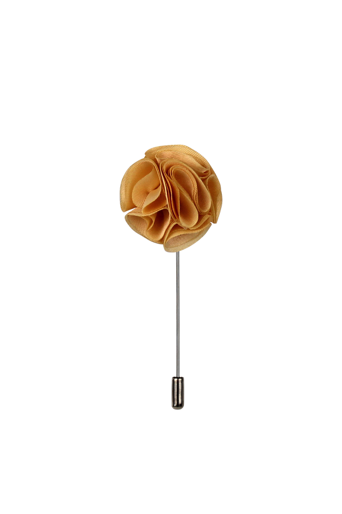 Gold Rush Flower Lapel Pin