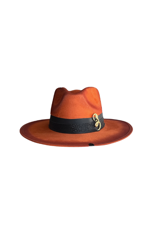 Golden Snake Vegan Suede Rancher- Rust