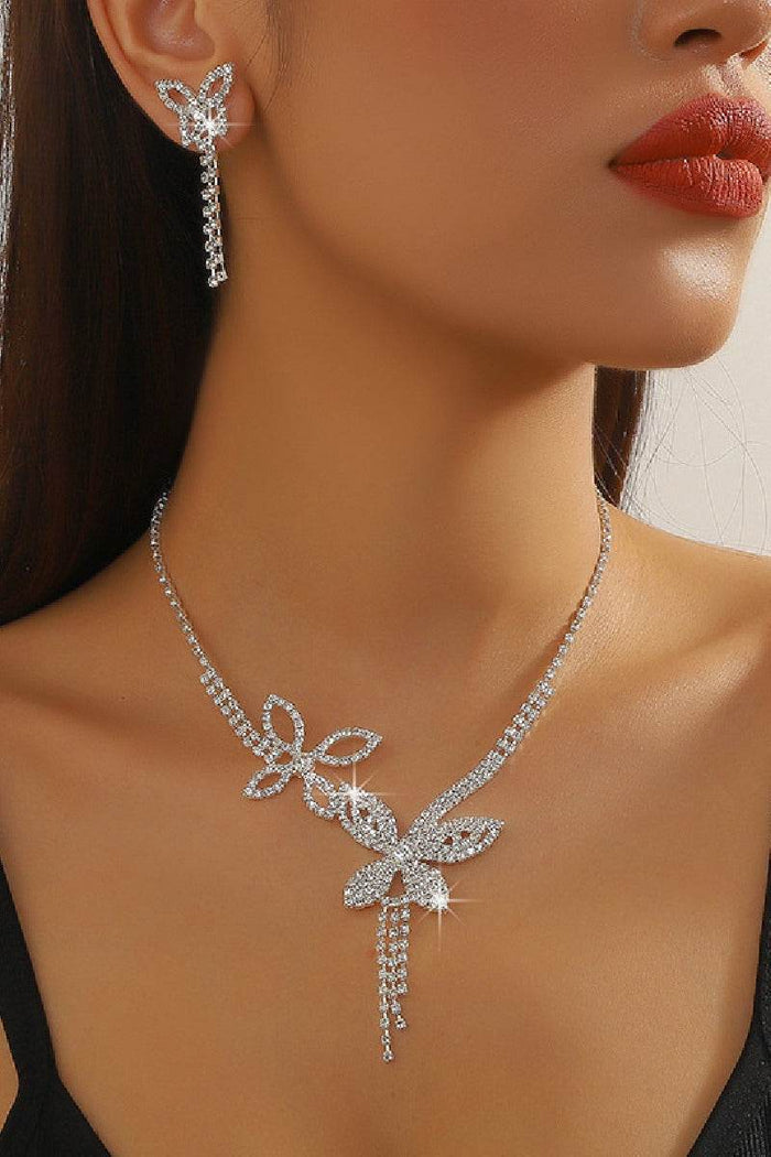 Gorgeous Zircon Earrings/Necklace Jewelry Sets (Set of 2) 746322010948 - COCOMELODY