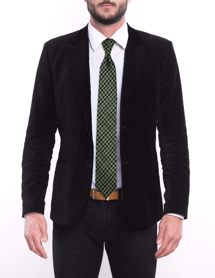 Green 70's Couch Pre-tied Tie, Tie, GoTie