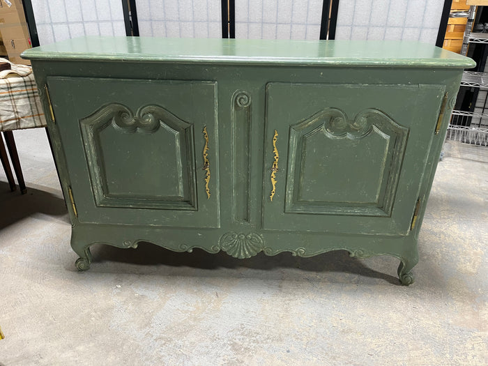 Green Painted Console Cabinet