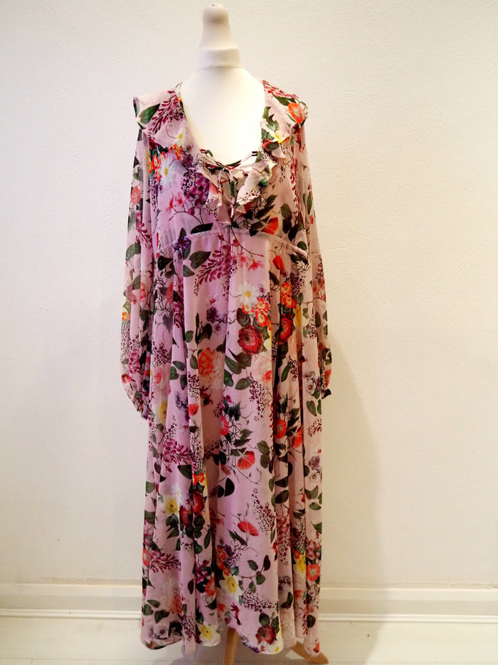 Guapa Pink Floral Maxi Size Large (New RRP £154)