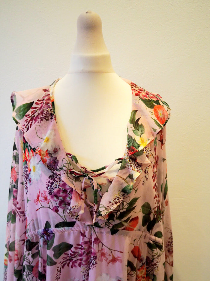 Guapa Pink Floral Maxi Size Large (New RRP £154)