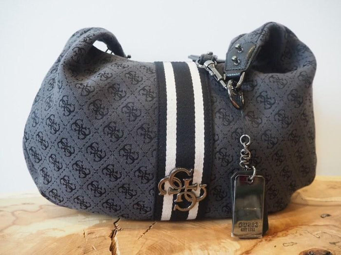 Guess Canvas Logo Shoulder Bag