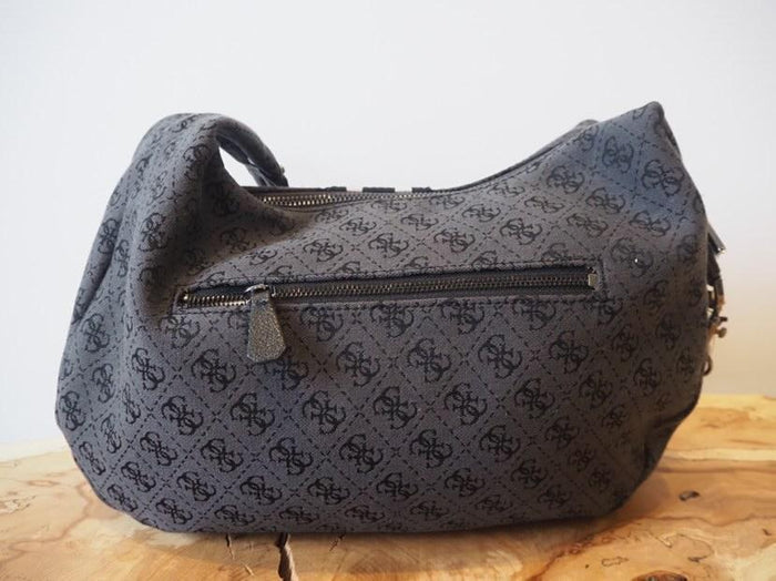 Guess Canvas Logo Shoulder Bag