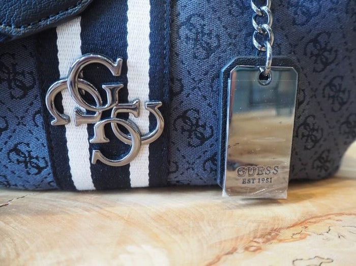 Guess Canvas Logo Shoulder Bag