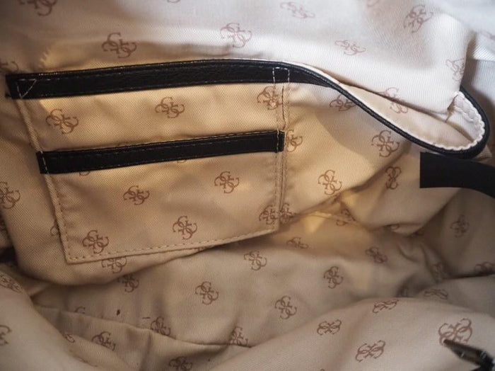 Guess Canvas Logo Shoulder Bag