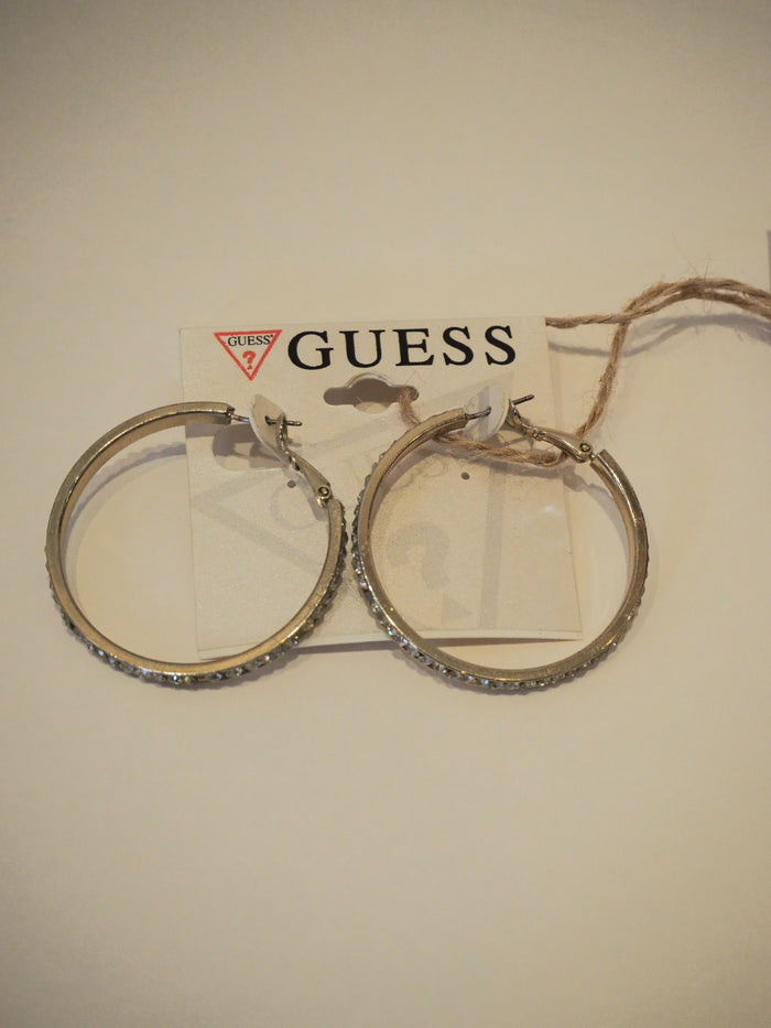 Guess Silver Hoops