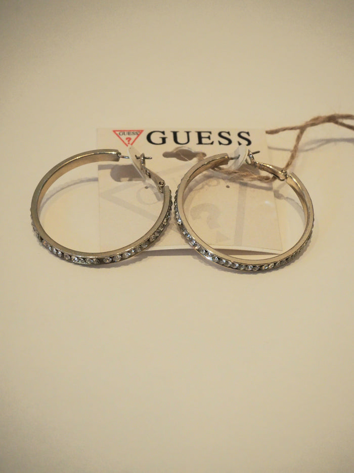 Guess Silver Hoops