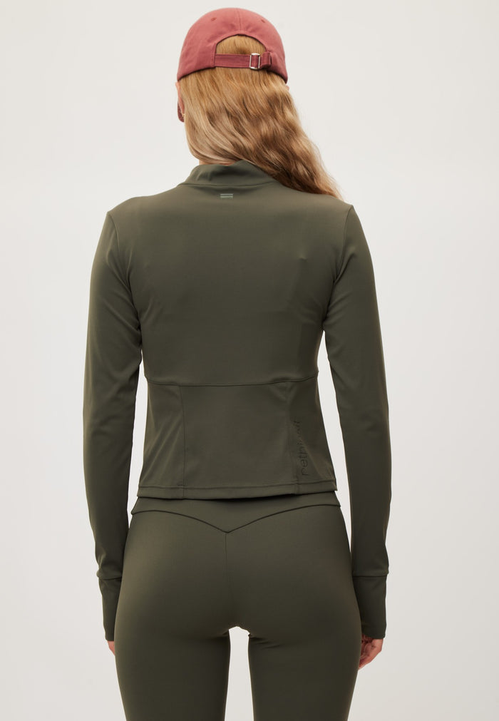 Rethinkit Half zip Haft Zip 9519 charcoal olive
