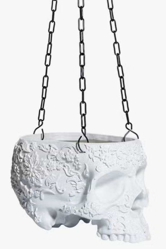 Hanging Skull Planter