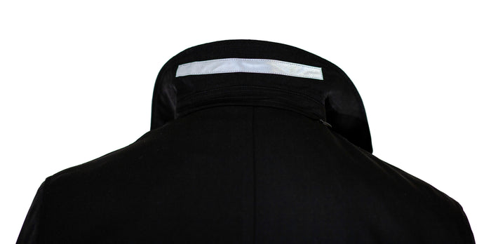 Hart Schaffner Marx Black Single Breasted Full Length Hooded Raincoat - The Suit Depot
