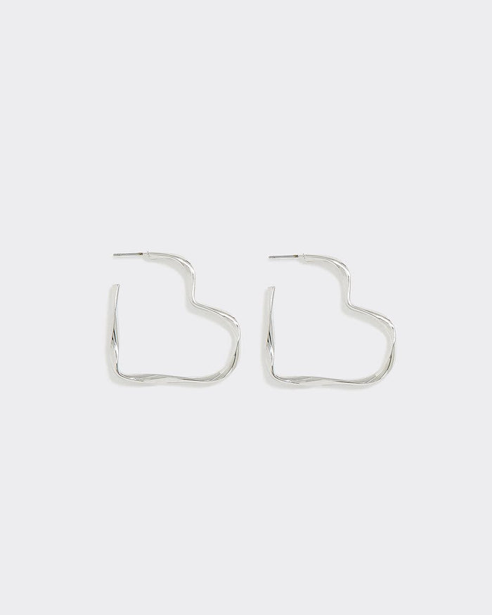 Heart-Shaped Hoops