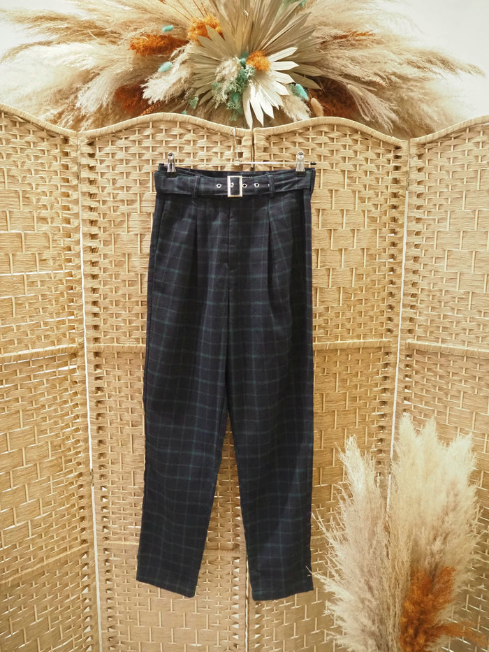 Heartbreak Green Check Trouser Size 10 (New)