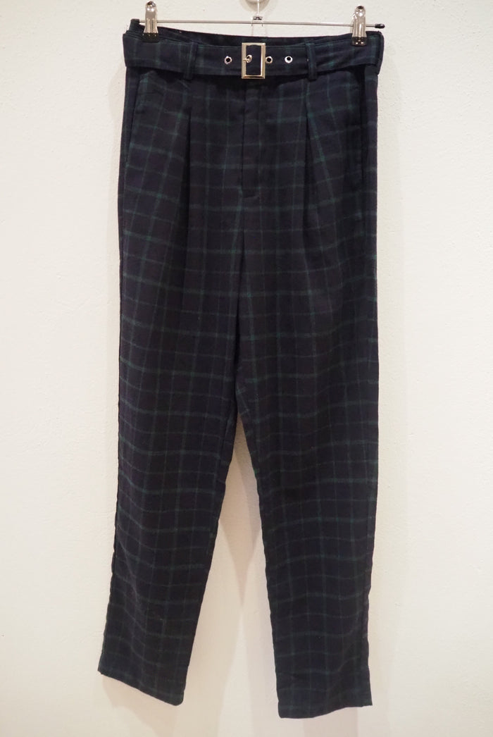 Heartbreak Green Check Trouser Size 10 (New)