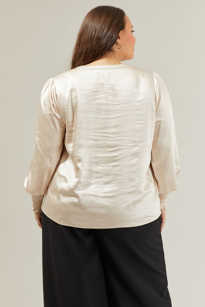 Henley Blouse - PLUS<br>***LAST ONE***