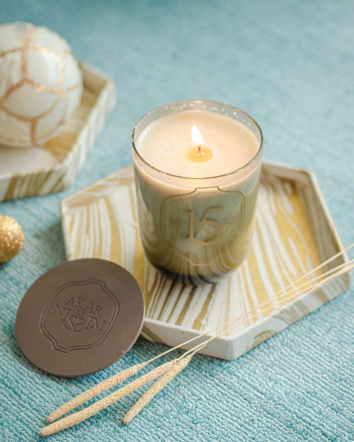 Tabletop Decor Hexagon Tray Gold -