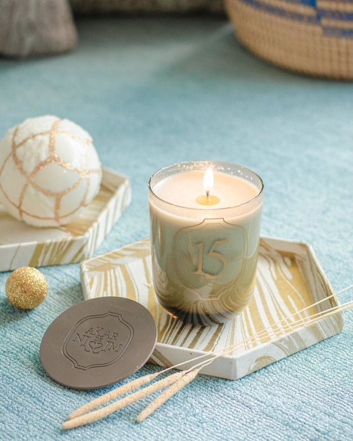 Tabletop Decor Hexagon Tray Gold -