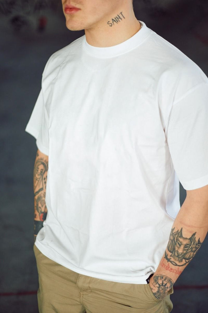 HOOD OVERSIZED T-SHIRT WHITE