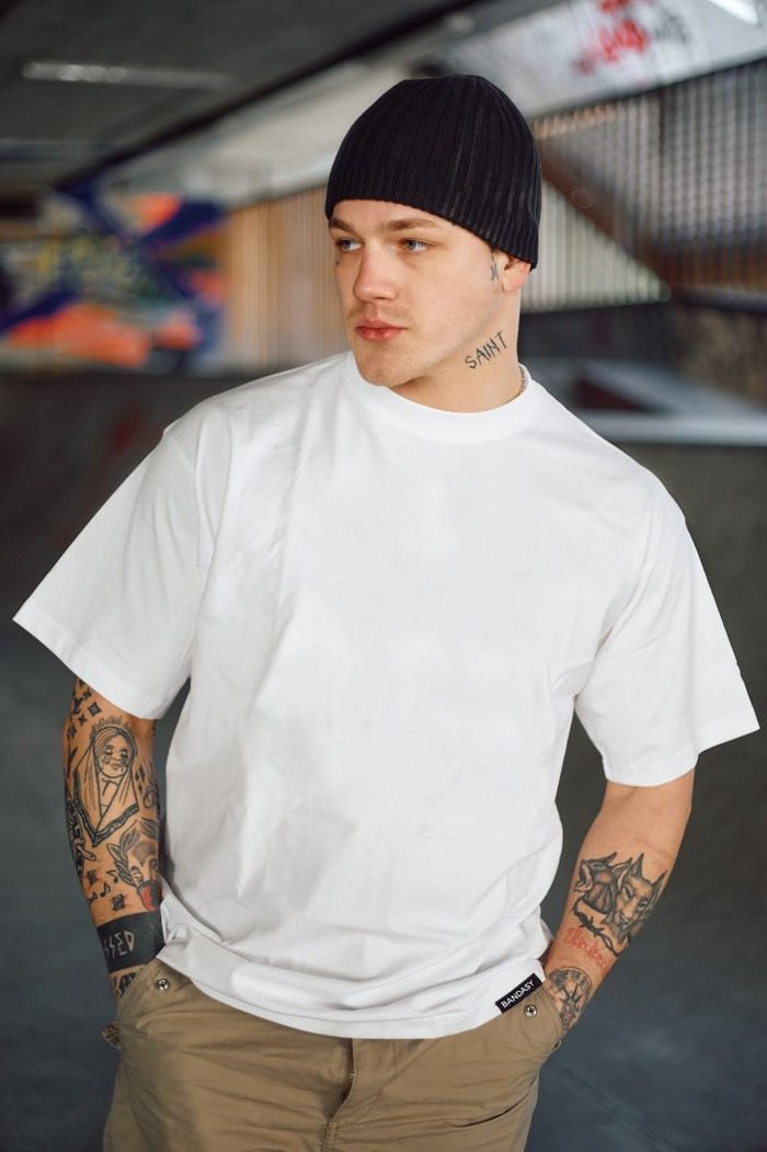 HOOD OVERSIZED T-SHIRT WHITE